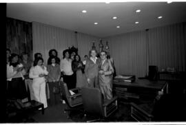 Visita e apresentação do Coral da UFSM no Gabinete do Reitor