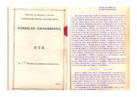 Ata da 19ª sessão do Conselho Universitário