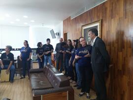 Intervenção musical do Pibid no Gabinete do Reitor