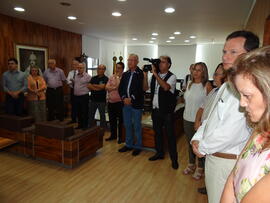 Ato simbólico de abertura do Gabinete do Reitor à imprensa