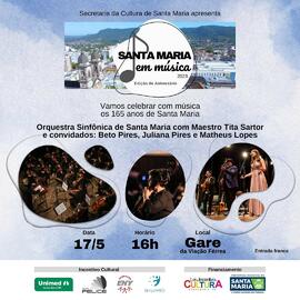 Concerto da Orquestra Sinfônica no Santa Maria em Música - Edição de Aniversário de 165 Anos da C...
