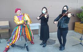 Participação de Músicos da Orquestra em Drive-Thru de Vacinação