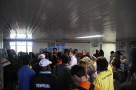 Manifestação contra a adesão da UFSM à Empresa Brasileira de Serviços Hospitalares (EBSERH)