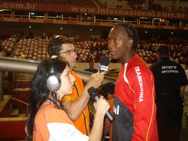 Cobertura do programa Radar no jogo do Internacional x Inter-SM