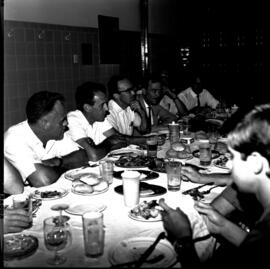 Visita de americanos à UFSM, com a presença do Dr. Mariano da Rocha Filho