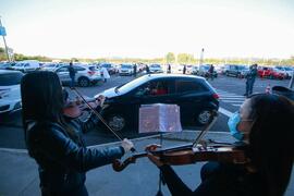 Participação de Músicos da Orquestra em Drive-Thru de Vacinação